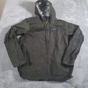 Patagonia Rain Jacket Mens XXL Dark Olive Green Torrentshell Waterproof H2NO